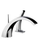 Horus Nouvelle Vague “part of Contemporary Collection - Deck Mounted Bath/shower Mixer - Metal Gun 40.766-CF