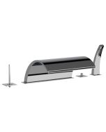 Horus Nouvelle Vague “part of Contemporary Collection - 5 Hole Deck Mounted Bath/shower Mixer Set - Metal Gun 40.767-CF