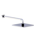 Horus Naja Contemporary Collection - Stainless Steel Shower Head 250 X 250 Mm, Thickness 14 Mm - Matt Black 43.537-NO