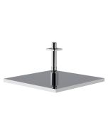 Horus Naja Contemporary Collection - Stainless Steel Shower Head 250 X 250 Mm, Thickness 14 Mm / Ceiling Installation - Matt Black 43.538-NO