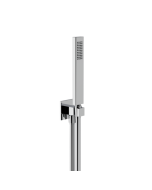 Horus Echo Equinox316 Collection - Wall Union Shower Set with Solidbrass Handshower, Wall Hook, Design Flexible Hose on Swivel Nut - Satin Brass 43.591-LS