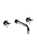 Horus Minoé Contemporary Collection - Wall Mounted 3 Hole Basin Set - for Splashback - Chrome 47.273-CH