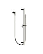 Horus Minoé Contemporary Collection - Wall Shower Set with Rail, Flexible Hose and Handspray - Satin Brass 47.532-LS