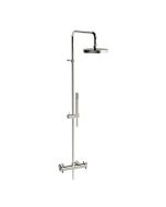 Horus Minoé Contemporary Collection - Complete Exposed Thermostatic Wall Shower Set - Matt Black 47.797-NO