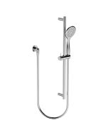 Horus Naja Contemporary Collection - Wall Shower Set with Rail, Flexible Hose and Handspray - Chrome 48.532-CH