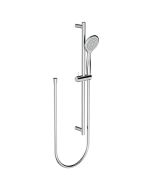 Horus Naja Contemporary Collection - Shower Rail with Handshower on Silding Support and Flexible Hose - Chrome 48.542-CH