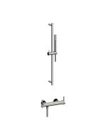 Horus Minoé Contemporary Collection - Complete Set : Exposed Thermostatic Wall Bathshower Mixer - Chrome 49.795-CH