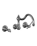 Horus Montmartre Classic Collection - Concealed 3 Hole Wall Mounted Kitchen Mixer / No Waste - Polished Nickel 50.164-NB