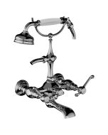 Horus Montmartre Classic Collection - Complete Wall Bath / Shower Mixer / Height Cradle - Matt Nickel 50.434-NM