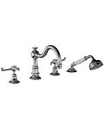 Horus Montmartre Classic Collection - 4 Hole Deck Bath / Shower Set - Polished Nickel 50.466-NB