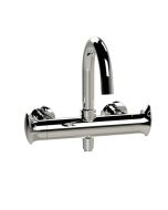 Horus Canopée Contemporary Collection - Exposed Thermostatic Wall Bathshower Mixer - Chrome 60.784-CH