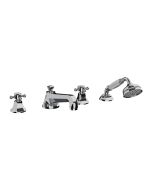 Horus Ascott Classic Collection - 4 Hole Deck Bath/ Shower Set - Polished Nickel 62.466-NB