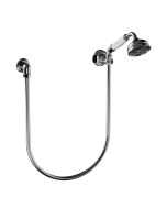 Horus Ascott Classic Collection - Wall Shower Set with Wall Hook, Flexible Hose and Handspray - Matt Nickel 62.589-NM