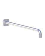 Horus Naja Contemporary Collection - Wall Arm L. 480 Mm + Square Design Flange - Chrome 92.966-CH
