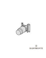 Εσωτερικό Τμήμα Μίκτη Εντοιχισμού 1 Εξόδου Radomonte Brushed Inox INC8-S