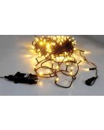 200Led Λαμπάκια Diamond Με Μετασχηματιστή Ip44 Και Χρονοδιακόπτη ,Με Πράσινο Καλώδιο/Θερμό Λαμπάκι , (10cm Απόσταση) 20 Μέτρα (Kelvin: 2.500 - 3.000) Lianos 80263