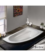 Μπανιέρα Υδρομασάζ Γωνιακή Ακρυλική 160*90 εκ. Δεξιά Sirene Marina MAR16090W 