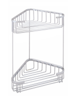 Σπογγοθήκη Γωνιακή Διπλή Χρώμιο Bronze Art Σπογγοθήκες MH02-23-10-2