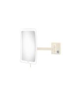 Επιτοίχιος Μεγεθυντικός Καθρέπτης x3 Led 5watt 220-240V IP44 Sanco Led Cosmetic Mirrors Beige Matt MRLED-305-M102