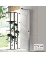 Στήλη Ντουζιέρας εξωτερικού χώρου με μίκτη NEDAMIX, ICOS Inox AISI316 NEDAMIX