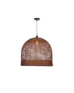 NIDO - Μονόφωτο Κρεμαστό Φωτιστικό Rattan Sun Light NIDO