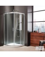 Ημικυκλική καμπίνα ντουζιέρας QUADRANT 90 (87-89εκ.), AXIS Clean Glass Chrome QX90C-100