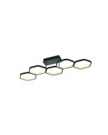 Πλαφονιέρα Οροφής Led SMD 15Xl90X30CM 24W 2800LM 3000K Ανθρακί Trio RL Vigo R62055142