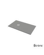 Ντουζιέρα Cast Marble (Χυτό μάρμαρο) με Βαλβίδα Slate 140 x 80 Sirene Beton Matt S14080-411