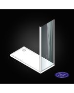 Σταθερό πλαϊνό κρύσταλλο πόρτας ντουζιέρας Flow Side Panel 70 ρυθμιζόμενη διάσταση από 67 έως 69εκ., Clean Glass White Matt SPF70C-300
