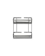 Sanco Shower Baskets Διπλή παραλ/μη Θήκη PVD gun metal βουρτσιστό 00004-PVD-05BR