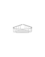 Sanco Shower Baskets Γωνιακή Θήκη PVD νίκελ ατσάλι 00008-PVD-11BR