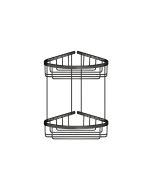 Sanco Shower Baskets Διπλή γωνιακή Θήκη PVD gun metal γυαλιστερό 00009-PVD-05PL