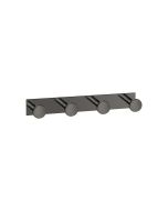 Sanco Bath Robe Hook & Door Stop Τετραπλό άγκιστρο PVD gun metal γυαλιστερό 00684-PVD-05PL