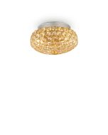 Φωτιστικό Οροφής KING PL3 Χρυσό Ideal Lux 075402
