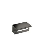 Sanco Monogram Χαρτοθήκη με καπάκι PVD gun metal γυαλιστερό 120407-PVD-05PL