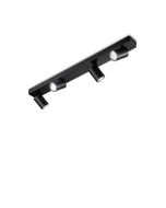 Φωτιστικό Οροφής RUDY PL4 ROUND Μαύρο Ideal Lux 229072