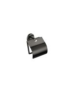 Sanco Ergon Χαρτοθήκη με καπάκι PVD gun metal γυαλιστερό 25917-PVD-05PL