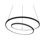 Κρεμαστό Φωτιστικό OZ SP D080 ON-OFF Μαύρο 3000K Ideal Lux 269450