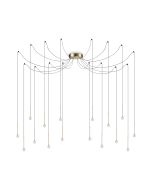 Κρεμαστό Φωτιστικό LUCCIOLA SP16 Ορείχαλκος Ideal Lux 284019