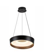 ΠΛΑΦΟΝΙΕΡΑ/ΚΡΕΜΑΣΤΟ  LED CCT 28W 3000K | 4000K | 6000K ΜΑΥΡΟ-ΞΥΛΟ Spotlight 3337