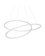 Κρεμαστό Φωτιστικό OZ SP D100 ON-OFF Λευκό 3000K Ideal Lux 352411