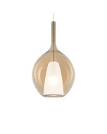 Κρεμαστό Φωτιστικό KALIQUE-2 SP1 D28 AMBRA Ideal Lux 359632