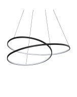 Κρεμαστό Φωτιστικό OZ SP D100 ON-OFF Μαύρο 3000K Ideal Lux 364896