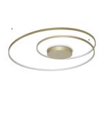 Φωτιστικό Οροφής OZ PL D100 ON-OFF Ορείχαλκος 3000K Ideal Lux 365022