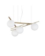 Κρεμαστό Φωτιστικό ATLAS SP4 Χρυσό Ideal Lux 365107