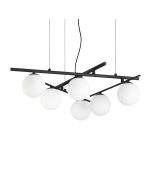 Κρεμαστό Φωτιστικό ATLAS SP6 Μαύρο Ideal Lux 365114