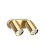 Απλίκα DYNAMITE AP2 ROUND Ορείχαλκος Ideal Lux 367392