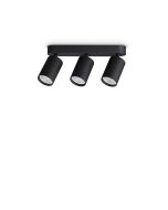 Φωτιστικό Οροφής DYNAMITE PL3 LINEAR ROUND Μαύρο Ideal Lux 371252