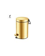 Sanco Waste Bins Χαρτοδοχείο 3 lt Soft Close (AISI 304) PVD χρυσό ορείχαλκο βουρτσιστό 90603-PVD-02BR