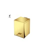 Sanco Waste Bins Χαρτοδοχείο 5lt PVD χρυσό ορείχαλκο γυαλιστερό 90677-PVD-02PL